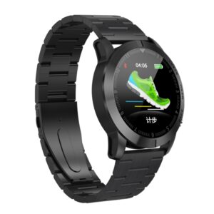 DTNO.1 S10 1.3 inches TFT Color Screen Smart Bracelet IP68 Waterproof, Steel Watchband, Support Call Reminder /Heart Rate Monitoring /Sleep Monitoring /Multi-sport Mode