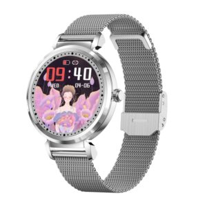 KC06 Women Menstrual Period Smart Watch Bracelet, Blood Pressure / Heart Rate Monitoring, Steel Strap
