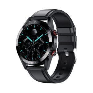 DW161.39 inch AMOLED Screen Smart Watch, Support Heart Rate / Blood Pressure Monitoring, Leather Strap, DW16