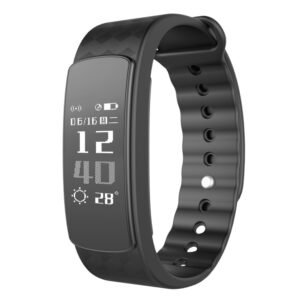 IWOWN i3 HR 0.96 inch OLED Display Bluetooth 4.0 Smart Bracelet, Support Call / Message Display,Time Display, Heart Rate Monitor, Sleep Management, Pedometer, Sedentary Reminder, Compatible with Android and iOS Phones, IWOWN i3 HR Black, IWOWN i3 HR Bl...