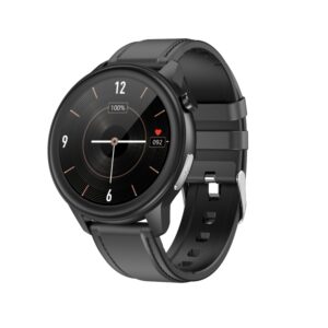 E80 1.3 inch TFT Color Screen IP68 Waterproof Smart Bracelet, Support Blood Oxygen Monitoring / Body Temperature Monitoring / Heart Rate Monitoring, Style:Leather Strap, Style:Leather Strap