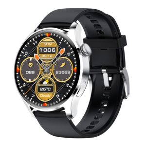 M103 1.35 inch IPS Color Screen IP67 Waterproof Smart Watch, Support Sleep Monitoring / Heart Rate Monitoring / Bluetooth Call / Music Playback, Style: Silicone Strap, Silicone Strap(Black Silver), Silicone Strap(Black)