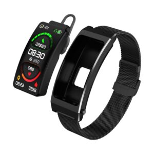 K13S 1.14 inch TFT Screen Milanese Metal Strap Smart Call Bracelet Supports Sleep Management / Blood Oxygen Monitoring, Milanese Metal Strap