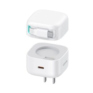 USAMS US-CC203 SMF Series PD35W Dual Type-C Port GaN Fast Charger, US Plug