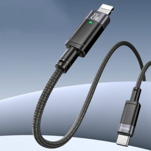 YESIDO CA159 1.2m 27W USB-C / Type-C to 8 Pin Auto Power-off Charging Cable, Type-C to 8 Pin