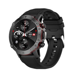 ELF3 1.39 inch TFT Round Screen Outdoor Silicone Strap Smart Watch Supports Blood Oxygen Monitoring