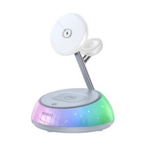 Yesido DS31 3-in-1 Magnetic Wireless Charging Stand with RGB Light, DS31