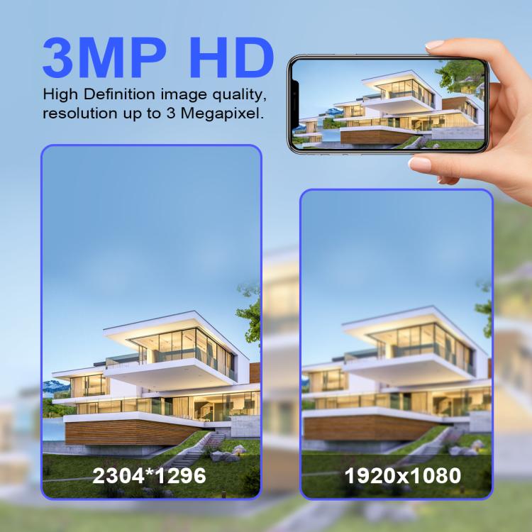 ESCAM QFS71 4G 3MP IP66 Wireless Security Camera System with Solar Panel, European Version, American Version - Image 7