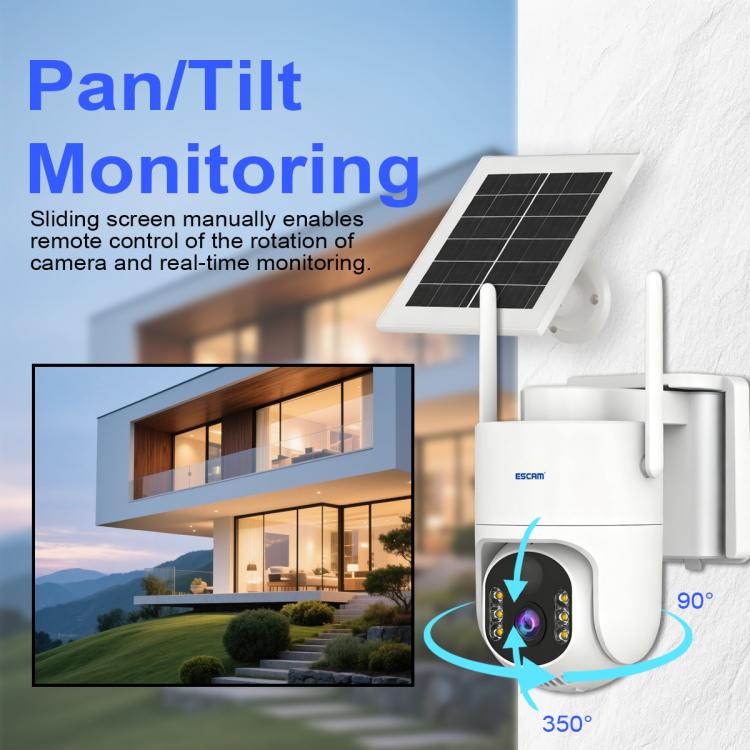 ESCAM QFS71 4G 3MP IP66 Wireless Security Camera System with Solar Panel, European Version, American Version - Image 8