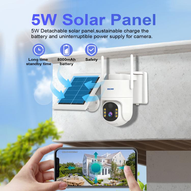 ESCAM QFS71 4G 3MP IP66 Wireless Security Camera System with Solar Panel, European Version, American Version - Image 9