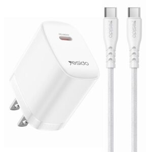 Yesido YC18U PD20W Type-C Charger Set with 1m Type-C to Type-C Data Cable, YC18U
