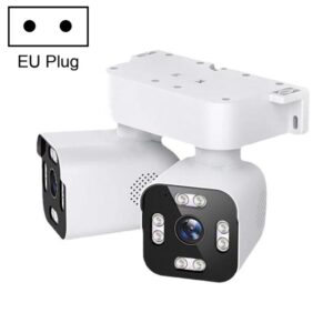5MP Dual-Lens Dual-Pan Tilt Rotating WiFi Camera, EU Plug, US Plug