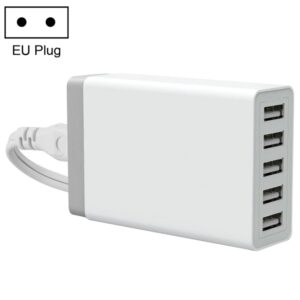 XBX09 40W 5V 8A 5 USB Ports Quick Charger Travel Charger, UK Plug(Black), XBX09, 8A