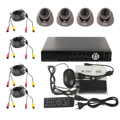 4-CH Embedded Digital Video Recorder Kit (1 / 3 Sony CCD, 650TVL, 24 x IR LED, 6mm Lens, IR Distance: 25m, H.264 (8204EV+622A) - Image 11