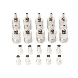 10 Sets UHF Female Jack Crimped RF Connector Coaxial Adapter for 5mm RG58 RG142 / 3D-FB Cable