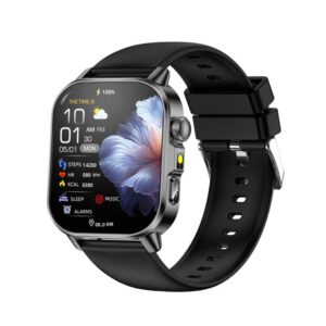ET571 2.0 inch Color Screen BT Smart Watch Silicone Strap, Support Health Monitoring / ECG