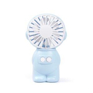 FY040 2 PCS Portable Outdoor USB Handheld Fan Desktop Office Mini Night Light Fan, Pink, Blue, Green