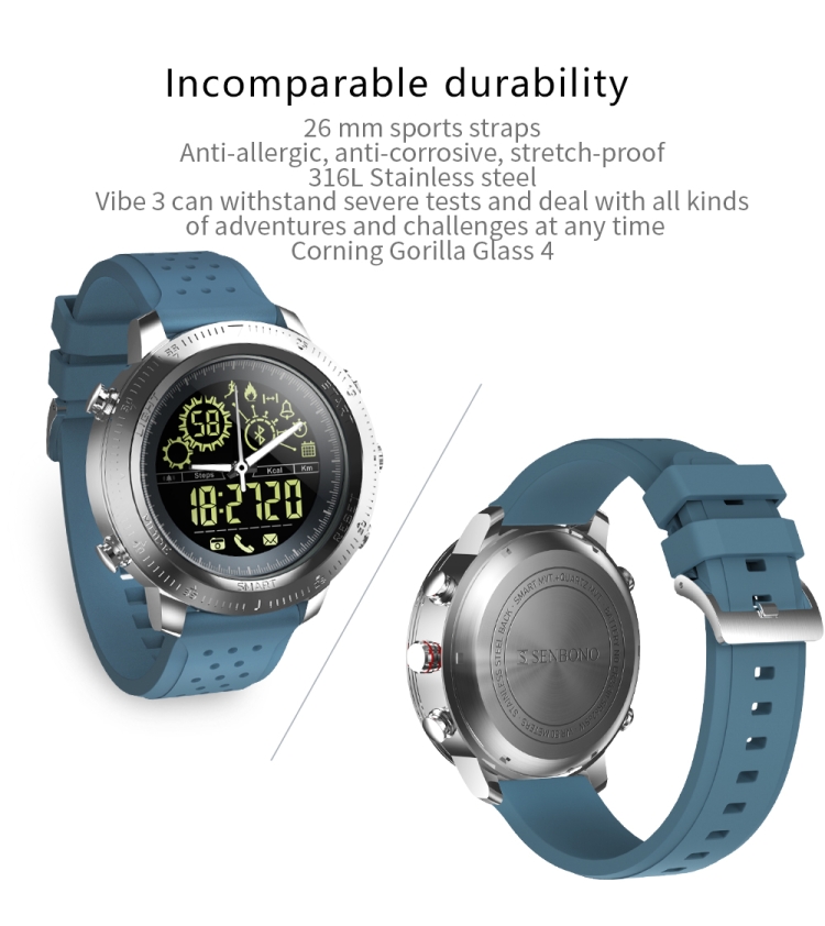 NX02 Sport Smartwatch IP67 Waterproof Support Tracker Calories Pedometer Smartwatch Stopwatch Call SMS Reminder - Image 12