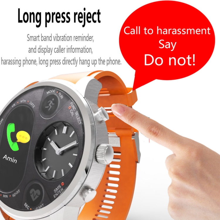 T3 Dual Display Smart Watch For Men IP68 Waterproof Fitness Bracelet 15 Days Standby Business Smartwatch Activity Tracker, Black, Gray, Blue, Orange, Dark Brown - Image 3