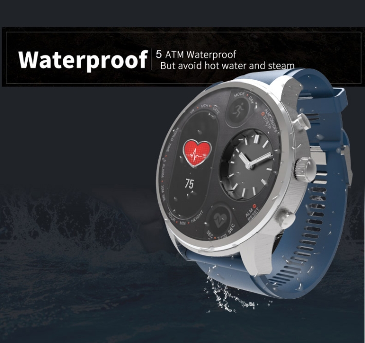 T3 Dual Display Smart Watch For Men IP68 Waterproof Fitness Bracelet 15 Days Standby Business Smartwatch Activity Tracker, Black, Gray, Blue, Orange, Dark Brown - Image 9
