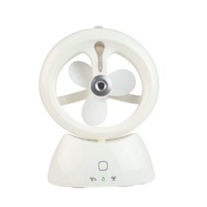 Mini USB Rechargeable Spray Fan Student Dormitory Office Desktop Mute Fan, Glossy White, Glossy Blue, Glossy Watermelon Red, Frosted Pink, Frosted Sky Blue, Frosted Matcha Green