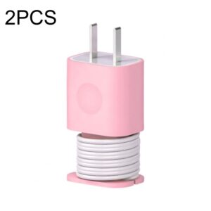 For iPhone 11/12 Power Adapter 2pcs Protective Case Cover Data Cable Organizer