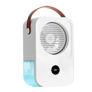 MT-F60 Smart Digital Display USB Charging Air Cooler Desktop Mist Humidification Fan, Standard Version, Remote Control Version, Sound Control Version