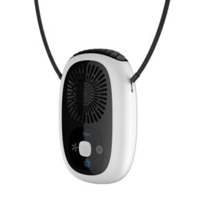 Leafless Hanging Neck Fan Mini Handheld Fan USB Rechargeable Fan, Without Negative Ions White, Without Negative Ions Green, With Negative Ions White, With Negative Ions Green