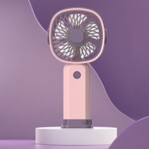 Handheld Portable Mini Multifunctional Fan With Phone Holder Function, Pink Purple with Battery, Yellow Green with Battery, Pink Purple no Battery, Yellow Green no Battery