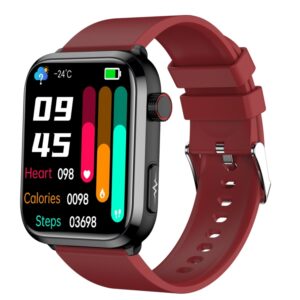 ET210 1.91 inch IPS Screen IP67 Waterproof Silicone Band Smart Watch, Support Body Temperature Monitoring / ECG, ET210