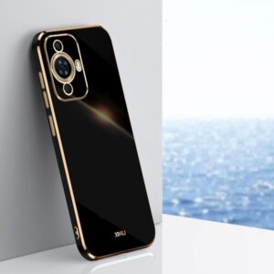 XINLI Straight Edge 6D Electroplate TPU Phone Case, For Huawei nova 11 Pro, For Huawei nova 11, For Huawei P60 Art, For Huawei P60