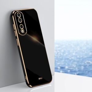 XINLI Straight Edge 6D Electroplate TPU Phone Case, For Honor 90 Pro, For Honor 90, For Honor X50i 5G