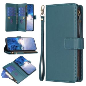 9 Card Slots Zipper Wallet Leather Flip Phone Case, For Motorola Edge 40, For Motorola Moto G13 4G / G23 4G / G53 5G, For Motorola Moto G14 4G, For Motorola Moto E13 4G, For Motorola Moto G73 5G
