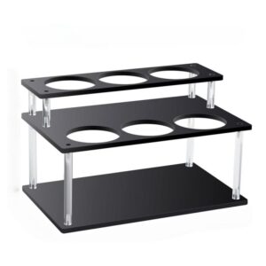 YX164 Acrylic 2 Tier Coffee Syrups Bottle Rack Organizer, YX164