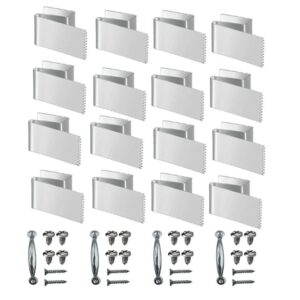 16 Pack Reusable Metal Universal Window Panel Fastener Hurricane-Resistant Plywood Mounting Clips, FS-2484