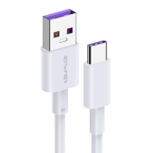awei CL-77T 5A USB to USB-C / Type-C Interface Smart Fast Charge TPE Data Cable, Cable Length: 1m, USB-C / Type-C