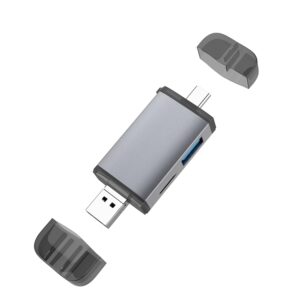 3 in 1 USB-C / Type-C + USB 2.0 + Micro USB Multifunction OTG Card Reader