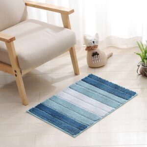 Stripe Indoor Anti-slip Bathroom Kitchen Floor Mat Microfiber Rug Carpet, 43x61cm, 46x71cm, 51x81.5cm