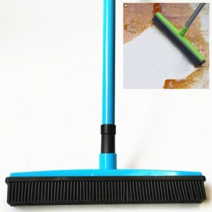 Pet Carpet Hair Removal Broom Scraping Dust-free Hand-washing Mop Rubber Floor Brush, Blue, Green, Red, Yellow, Grass Green