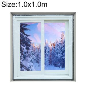 Window Windproof Warm Film Indoor Air Leakage Soundproof Double-Layer Insulation, 1.0x1.0M, 1.2x0.8M, 1.2x1.0 M, 1.2x1.2M, 1.2x1.5M, 1.2x2.0M, 1.3x1.5M, 1.4x1.8M, 1.5x1.0M, 1.5x1.5M, 1.5x1.8M, 1.5x2.0M, 1.6x1.2, 1.6x1.4M, 1.6x1.6M, 1.6x1.8M, 1.6x2.2M...