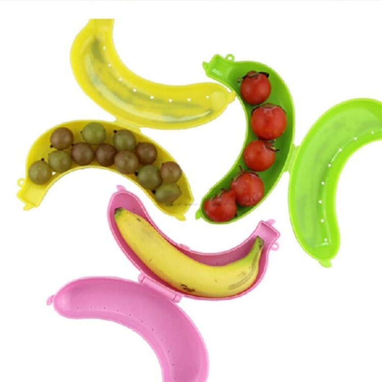 2 PCS Cute 3 Colors Fruit Banana Protector Box Lunch Container Storage Box for Kids - Image 7