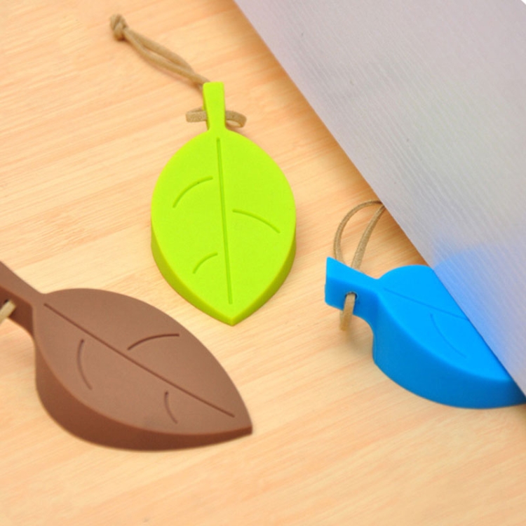 2 PCS Creative Leaf Silicone Door Stop Child Anti-pinch Security Door Crash Pad - Image 3