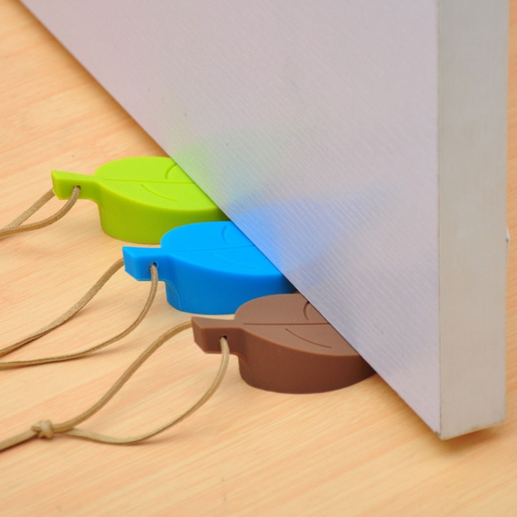 2 PCS Creative Leaf Silicone Door Stop Child Anti-pinch Security Door Crash Pad - Image 4