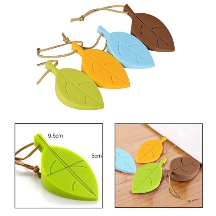 2 PCS Creative Leaf Silicone Door Stop Child Anti-pinch Security Door Crash Pad - Image 8