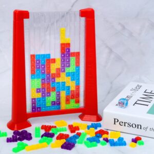 3D Cube Blocks Puzzle Interactive Table Game, Red, Yellow