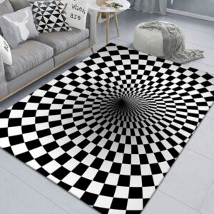 3D Stereo Rectangular Visual Geometric Living Room Carpet, 40x60cm, 50x80cm, 60x90cm, 80x120cm, 80x160cm, 120x160cm, 140x200cm