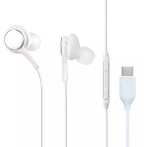 115 Type-C Digital Chip Wire-controlled Headphones, For Samsung Note 10 (White)
