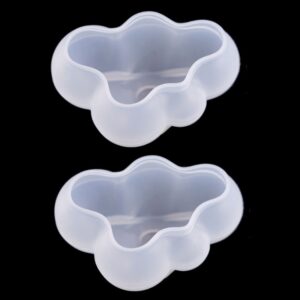 2 PCS Cloud DIY Mirror Silicone Mold, Specification: Large, Small, Medium, Large