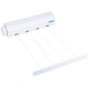 Spring Automatic Retractable Clothesline Drying Rack Towel Rack,Style:, Four Wired, Five Wired