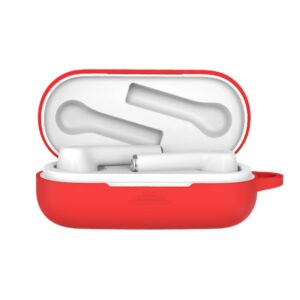 Bluetooth Earphone Silicone Protective Case for Huawei Honor FlyPods 3, Red, Yellow, Pink, Noon Blue, Black, White, Matcha Green, Mint Green, Grass Green, Gray Blue